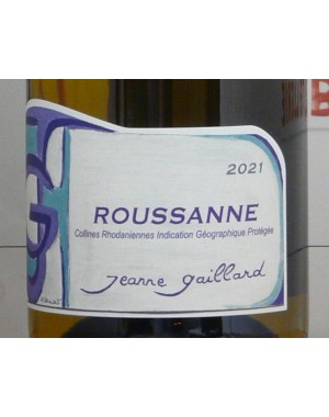 IGP Collines Rhodaniennes - Jeanne Gaillard - Roussanne 2021