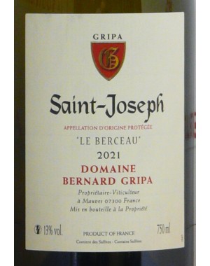 St-Joseph - Bernard Gripa - "Le Berceau" 2021 blanc