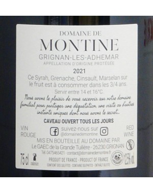 Grignan-les-Adhémar - Domaine de Montine - "Gourmandise" 2021