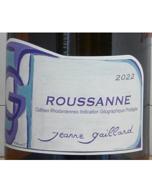 IGP Collines Rhodaniennes - Jeanne Gaillard - Roussanne 2022