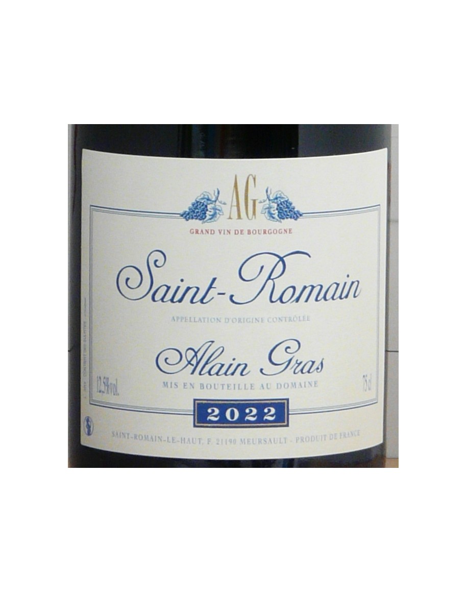 Saint-Romain - Alain Gras - 2022 rouge