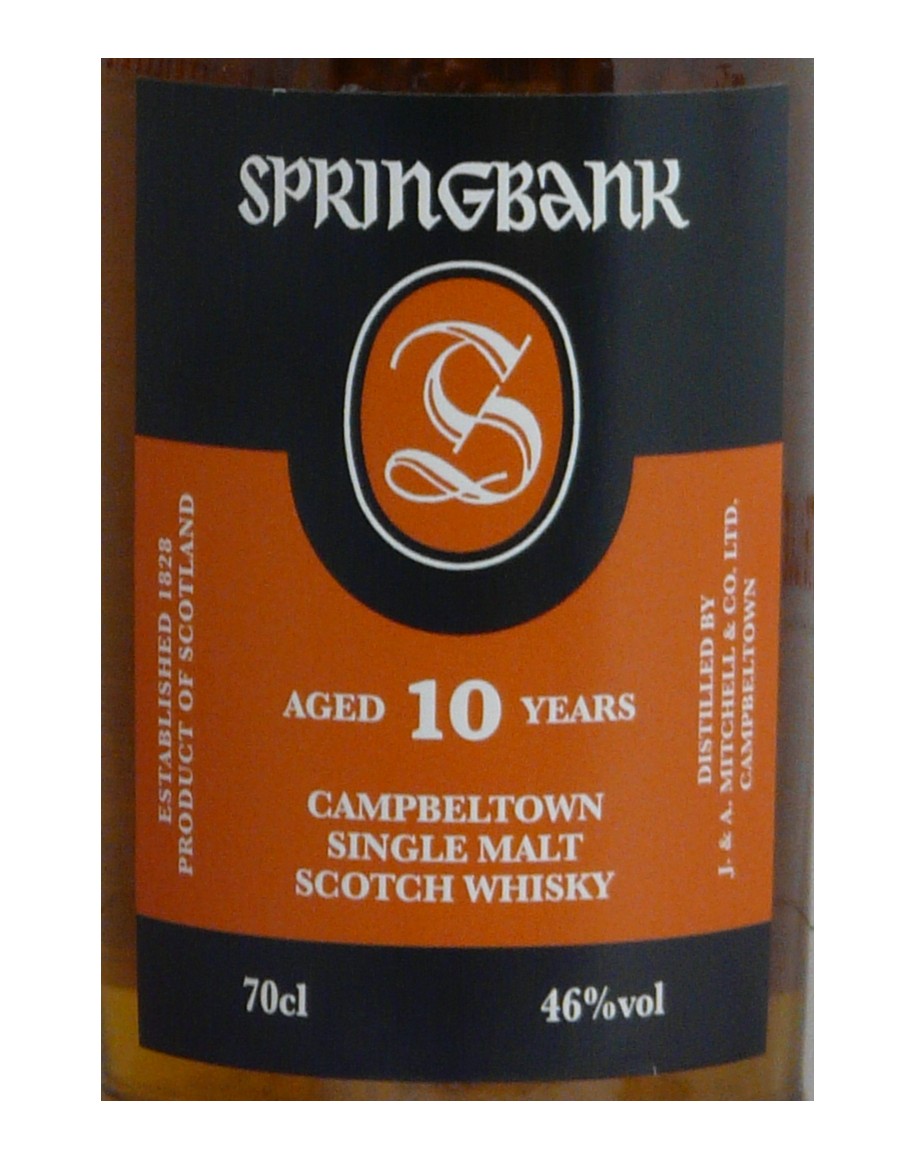 Whisky - Springbank - 10 ans