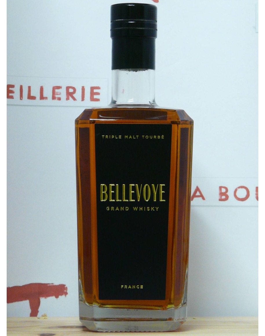 Whisky Bellevoye, noir, triple malt, édition tourbée - Bellevoye Whisky