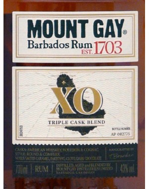 Rum - Mount Gay - XO