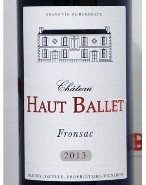Fronsac - Château Haut Ballet - 2013