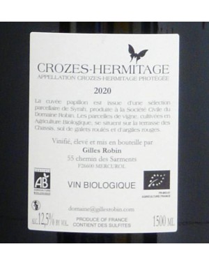 Crozes-Hermitage - Gilles Robin -  "Papillon" 2020 magnum