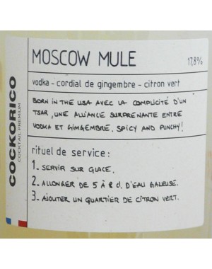 Cocktail - Cockorico - "Moscow Mule" 70 cl